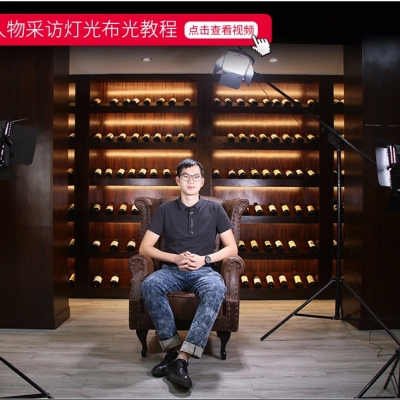 圖立方led攝影燈演播室影視常亮攝像燈微電影燈光套裝采訪補光燈